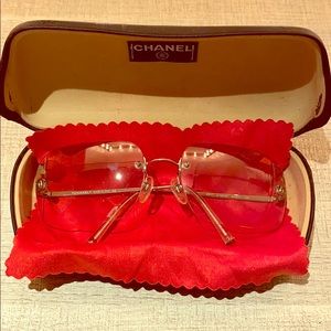 Chanel CC Vintage Rimless Gradient Sunglasses